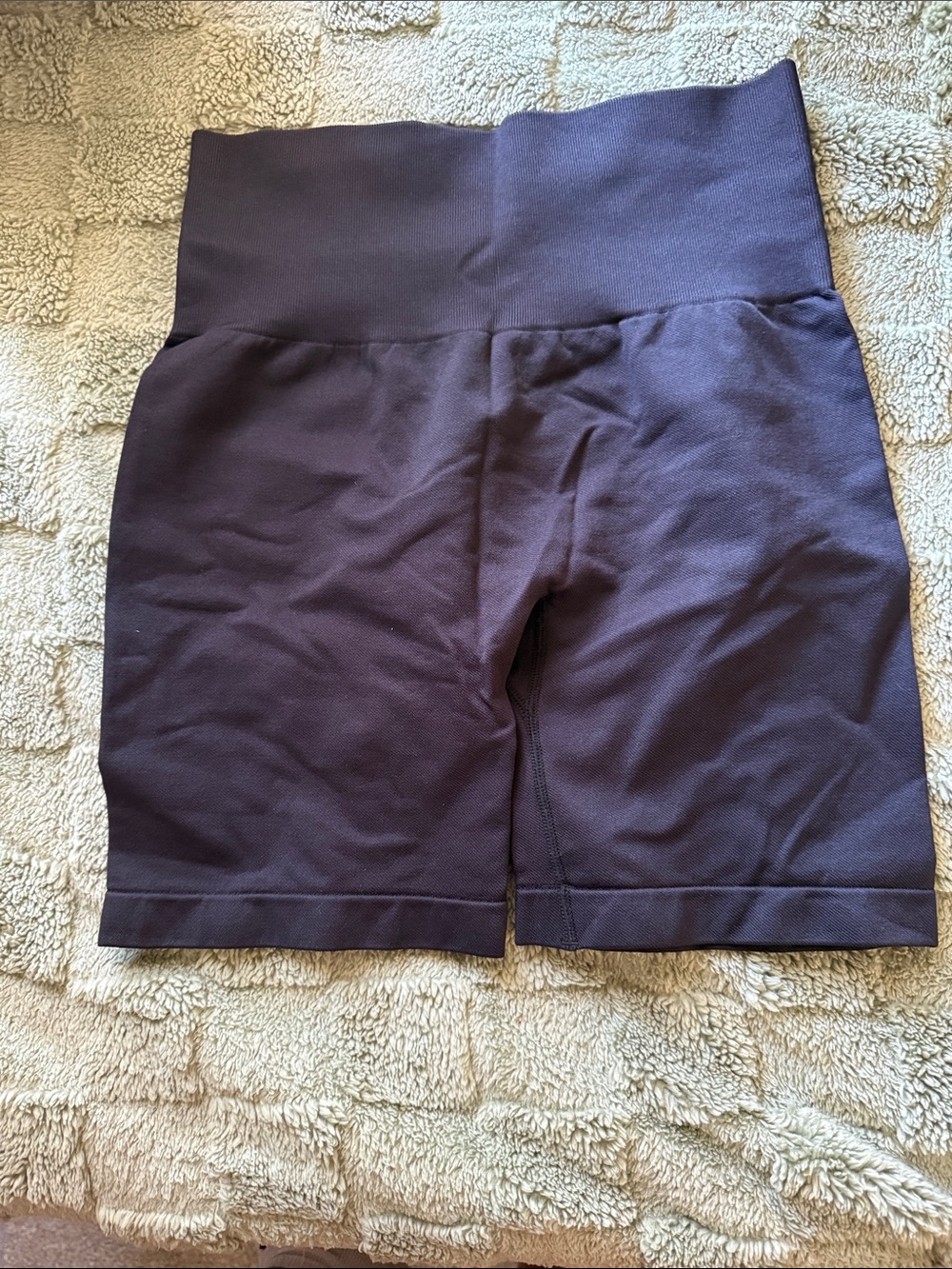 High-Waist Women's Active Shorts in black